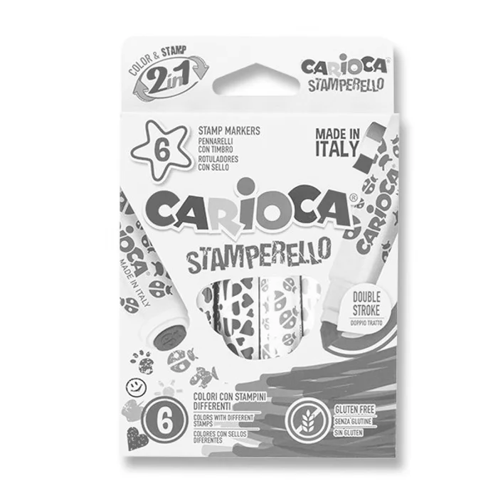Hlavný obrázok produktu Fixy Carioca Stamp Markers 6 barev
