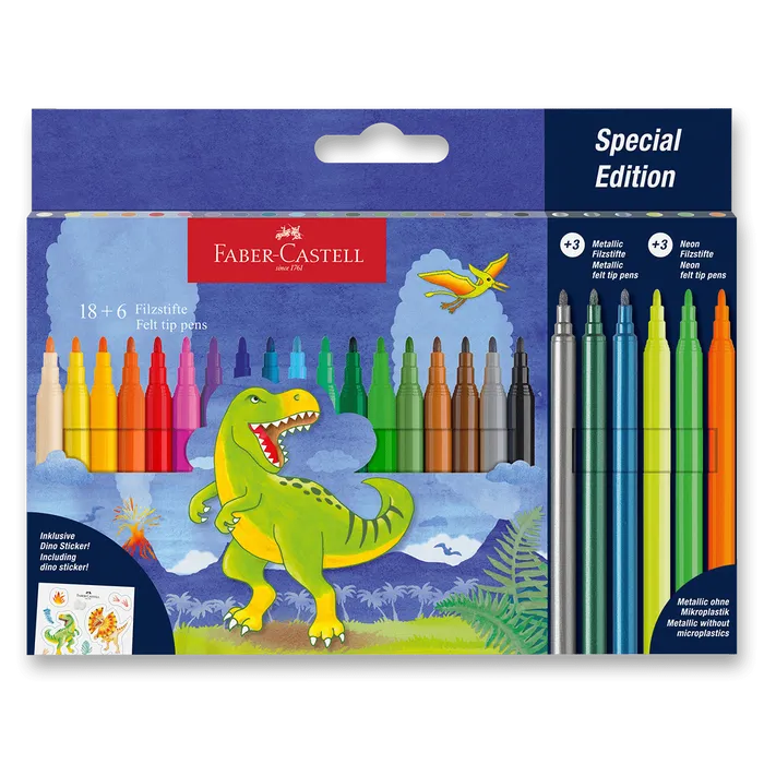 Hlavný obrázok produktu Fixy Faber-Castell Dinosaurus 24 barev
