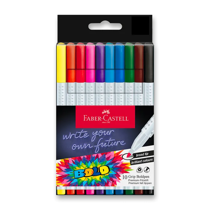 Hlavný obrázok produktu Fixy Faber-Castell Grip Boldpen - 10 ks