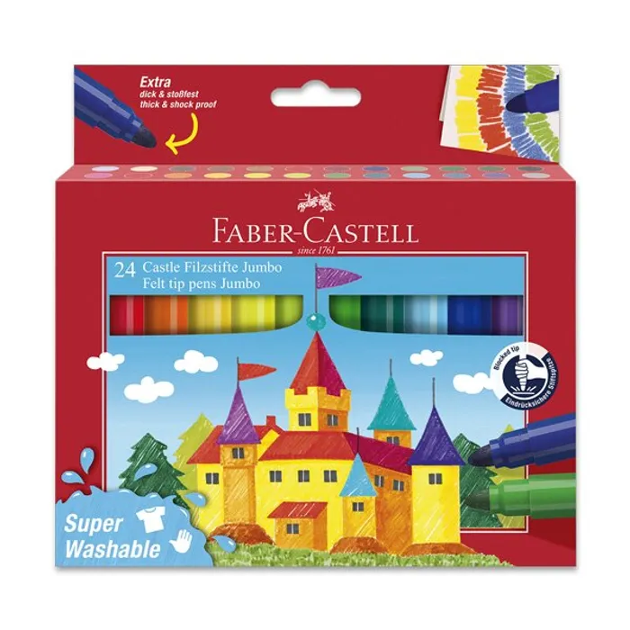 Hlavný obrázok produktu Fixy Faber-Castell Jumbo 24 barev