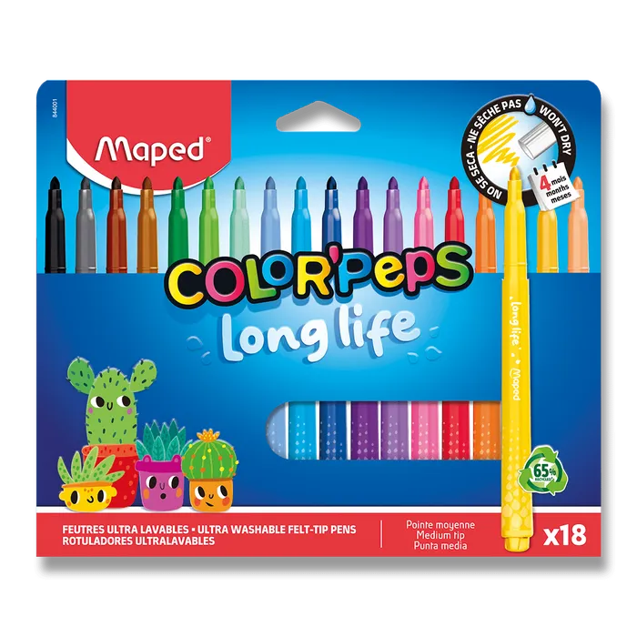Hlavný obrázok produktu Fixy MAPED Long Life 2.0 - 18 ks