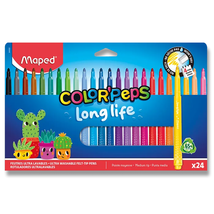 Hlavný obrázok produktu Fixy MAPED Long Life 2.0 - 24 ks
