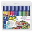 Fixy "Noris Club", edícia Johanna Basford, sada 20 rôznych farieb, 1 mm, prateľné, STAEDTLER