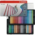 Fixky STABILO Pen 68 50 ks (46 farieb) v plechovom puzdre