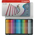 Fixky STABILO Pen 68 30 ks v kovovom puzdre