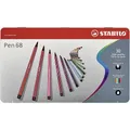 Fixky STABILO Pen 68 30 ks v kovovom puzdre