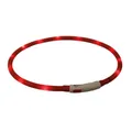 Ďalší obrázok produktu Flash USB svietiaci obojok XS-XL 70 cm / 10 mm, - červená