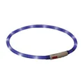 Ďalší obrázok produktu Flash USB svietiaci obojok XS-XL 70 cm / 10 mm, - kráľovská modrá
