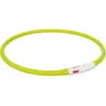 Flash USB svietiaci obojok XS-XL 70 cm / 10 mm, zelený