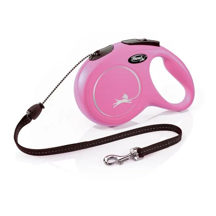 Hlavný obrázok produktu Flexi New Classic M šňůra 5 m, max. 20kg, - růžová