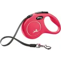 Flexi New Classic S opasok 5 m, max. 15kg, - červená