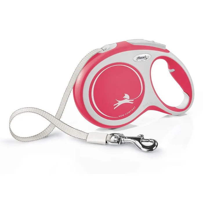 Hlavný obrázok produktu Flexi New Comfort L pásek 8 m, max. 50 kg, červená