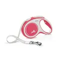 Flexi New Comfort M opasok 5 m, max. 25 kg, červená
