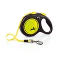 Ďalší obrázok produktu Flexi New Neon L pásik 5 m, max. 50 kg, žltá