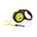 Ďalší obrázok produktu Flexi New Neon M pásik 5 m, max. 25 kg, žltá