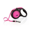 Ďalší obrázok produktu Flexi New Neon M pásik 5 m, max. 25 kg, ružová