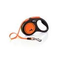 Flexi New Neon S pásik 5 m, max. 15 kg, oranžová