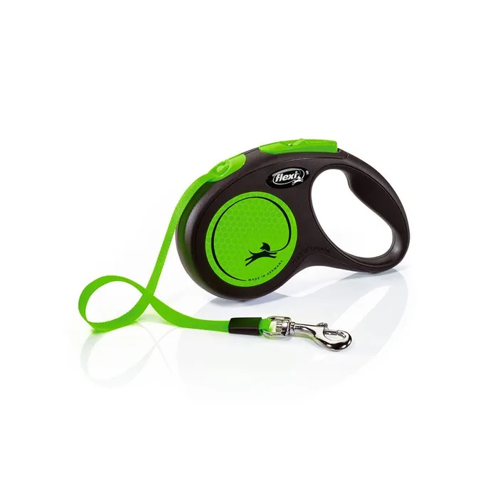 Hlavný obrázok produktu Flexi New Neon S pásek 5 m, max.15 kg, zelená