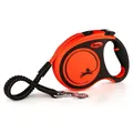 Ďalší obrázok produktu Flexi Xtreme L pásek 5 m, max. 65 kg, černá/oranžová