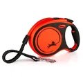 Ďalší obrázok produktu Flexi Xtreme L pásik 8 m, max. 55 kg, čierna/oranžová