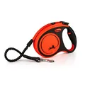 Ďalší obrázok produktu Flexi Xtreme M pásik 5 m, max. 35 kg, čierna/oranžová