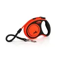 Ďalší obrázok produktu Flexi Xtreme S pásek 5 m, max. 20 kg, černá/oranžová