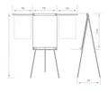 Ďalší obrázok produktu Flipchart ARTA YSA PLUS 70x100 cm, magnetický s ramenami