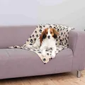 Ďalší obrázok produktu Flísová deka BEANY 100x70cm - béžová s čiernymi labkami
