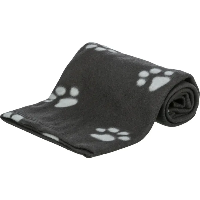 Hlavný obrázok produktu Flísová deka BEANY 100x70cm - černá s béžovými tlapkami