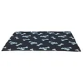 Ďalší obrázok produktu Flísová deka BEANY 100x70cm - čierna s béžovými labkami