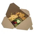 Food box (PAP/PE) nepremastiteľný kraft `L` 195 x 138 mm 2500ml [40 ks]