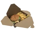 Ďalší obrázok produktu Food box (PAP/PE) nepremastiteľný kraft `S` 110 x 89 mm 700ml [50 ks]