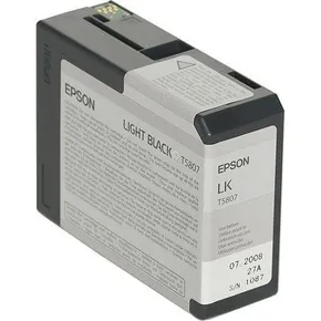 Foto cartridge pre tlačiarne "StylusPro 3800, 3880", EPSON, svetlá čierna, 80 ml