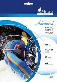 Fotografický papier Advanced, do atramentovej tlačiarne, lesklý, A4, 180g, VICTORIA 20 listov