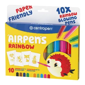 Fúkacie fixy CENTROPEN 1500, 10ks Air Pens Rainbow