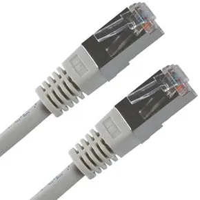 FTP patchcord, Cat.5e, RJ45 M-1.5m, tienený, sivý, economy