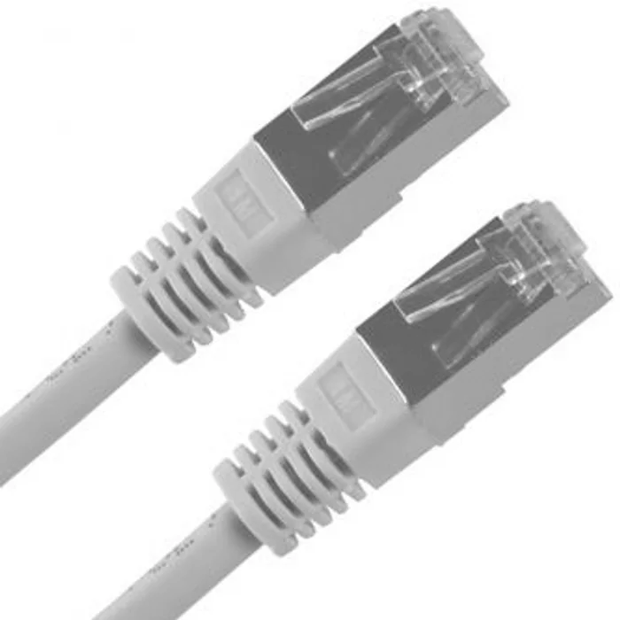 Hlavný obrázok produktu FTP patchcord, Cat.5e, RJ45 M-1m, stíněný, šedý, economy