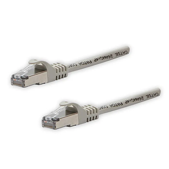 Hlavný obrázok produktu FTP patchcord, Cat.5e, RJ45 M-3m, stíněný, šedý, čistá měď, economy