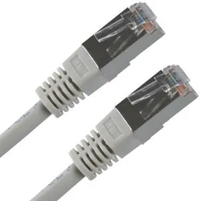 FTP patchcord, Cat.5e, RJ45 M-5m, tienený, sivý, economy