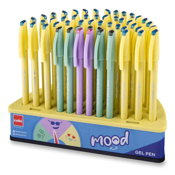 Hlavný obrázok produktu Gelové kuličkové pero Cello MOOD stojánek, 50 ks