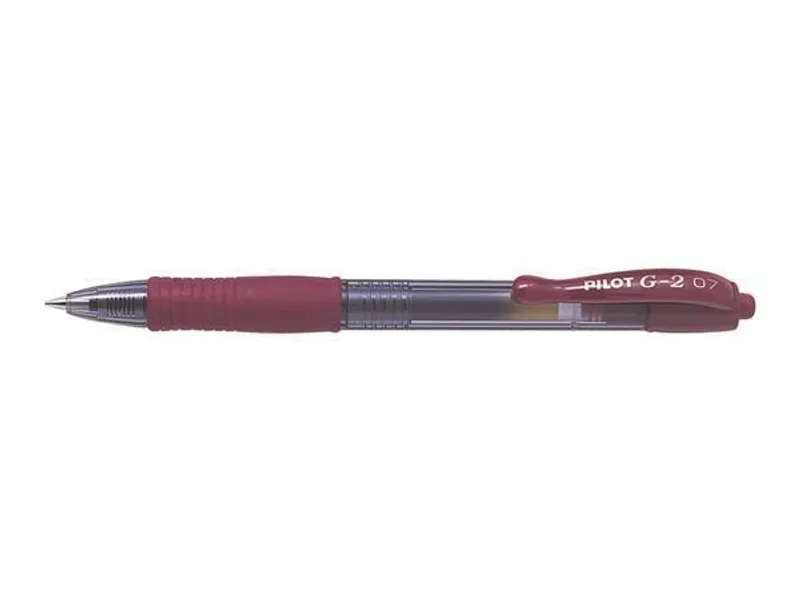 Hlavný obrázok produktu Gelové pero "G-2", bordó, 0,32 mm, stiskací mechanismus, PILOT