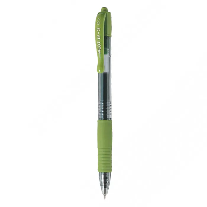 Hlavný obrázok produktu Gelové pero "G-2", světle zelená, 0,32 mm, stiskací mechanismus, PILOT