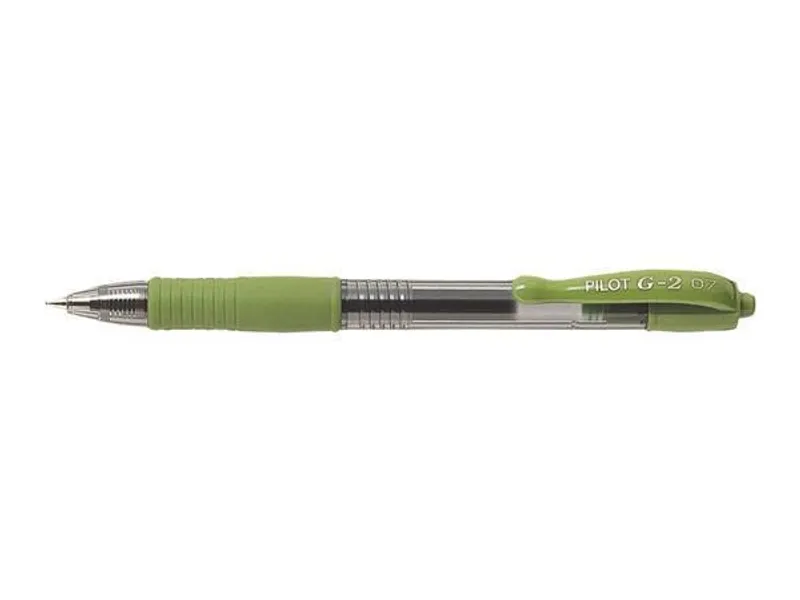 Hlavný obrázok produktu Gelové pero "G-2", světle zelená, 0,32 mm, stiskací mechanismus, PILOT