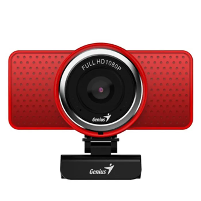 Hlavný obrázok produktu Genius Full HD Webkamera ECam 8000, 1920x1080, USB 2.0, červená, Windows 7 a vyšší, FULL