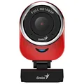 Genius Full HD Webkamera QCam 6000, 1920x1080, USB 2.0, červená, Windows 7 a vyššia, FULL