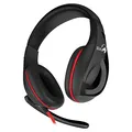 Ďalší obrázok produktu Genius HS-G560 GX LYCHAS, herné slúchadlá s mikrofónom, ovládanie hlasitosti, čierna/červená, 3.5 mm jack