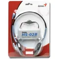 Ďalší obrázok produktu Genius HS-02B, slúchadlá s mikrofónom, ovládanie hlasitosti, čierno-strieborná, 2x 3.5 mm jack