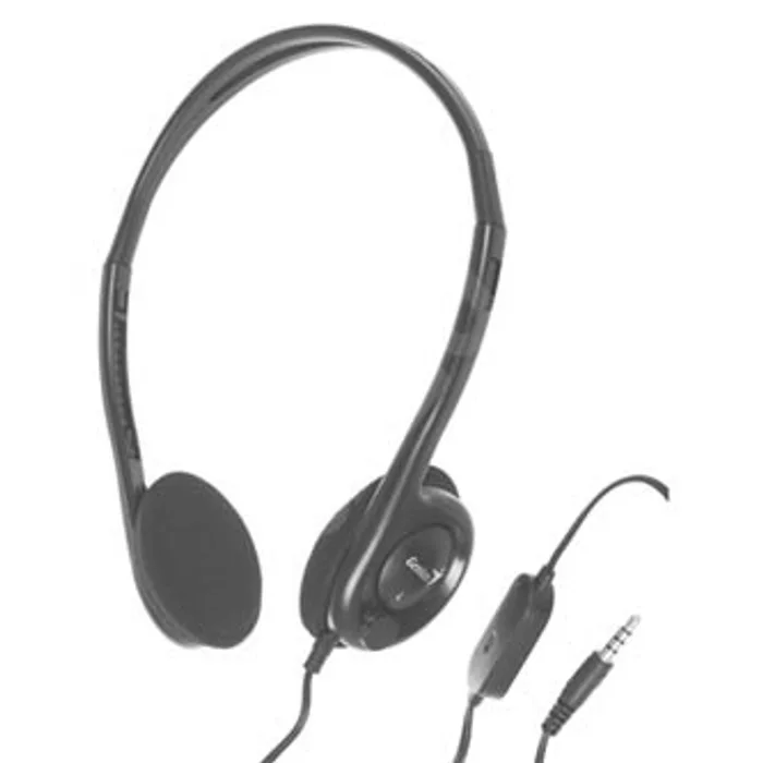 Hlavný obrázok produktu Genius HS-200C, sluchátka s mikrofonem, bez ovládání hlasitosti, černá, 2x 3.5 mm jack