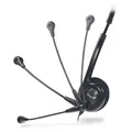 Genius HS-200C, slúchadlá s mikrofónom, čierna, 2x 3.5 mm jack