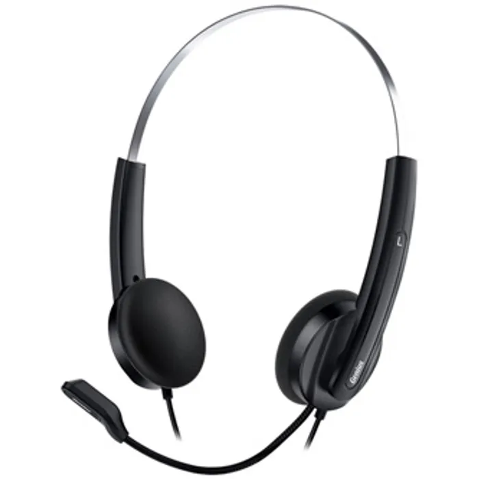 Hlavný obrázok produktu Genius HS-220U, sluchátka s mikrofonem, ovládání hlasitosti, černá, 2.0, uzavřená, USB